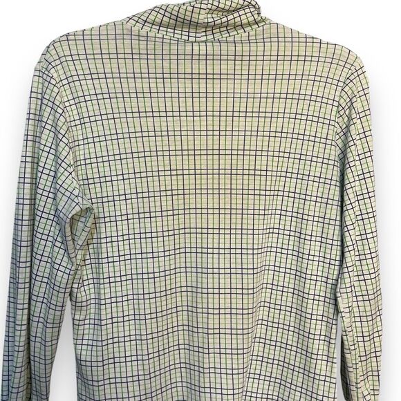 Jane Colby Plaid Turtle Neck Sweater Womens Large Multicolor VTG Casual Academia - Picture 6 of 10